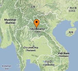 kaartoverzicht van laos